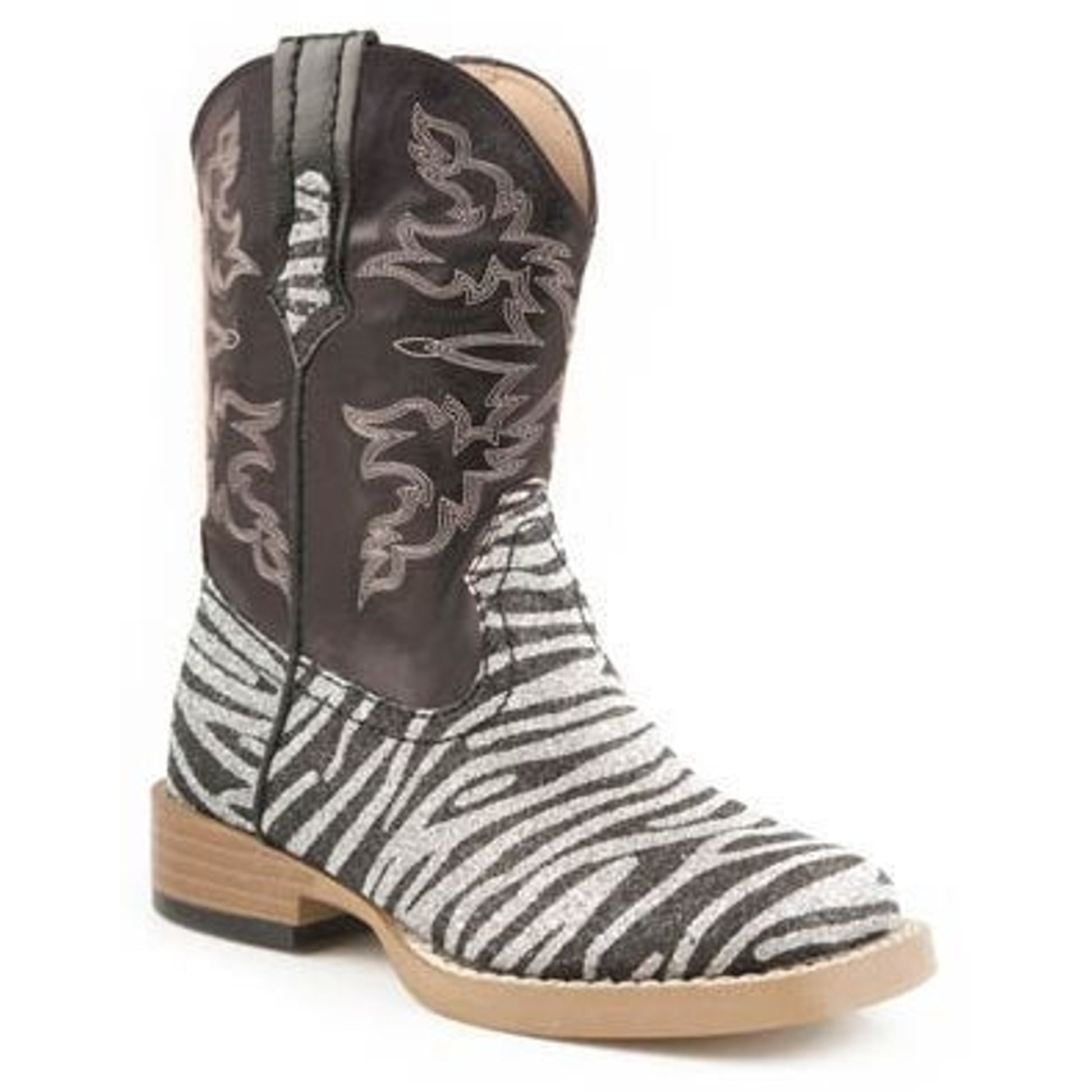 Roper Infant Faux Sq Toe Print Boots