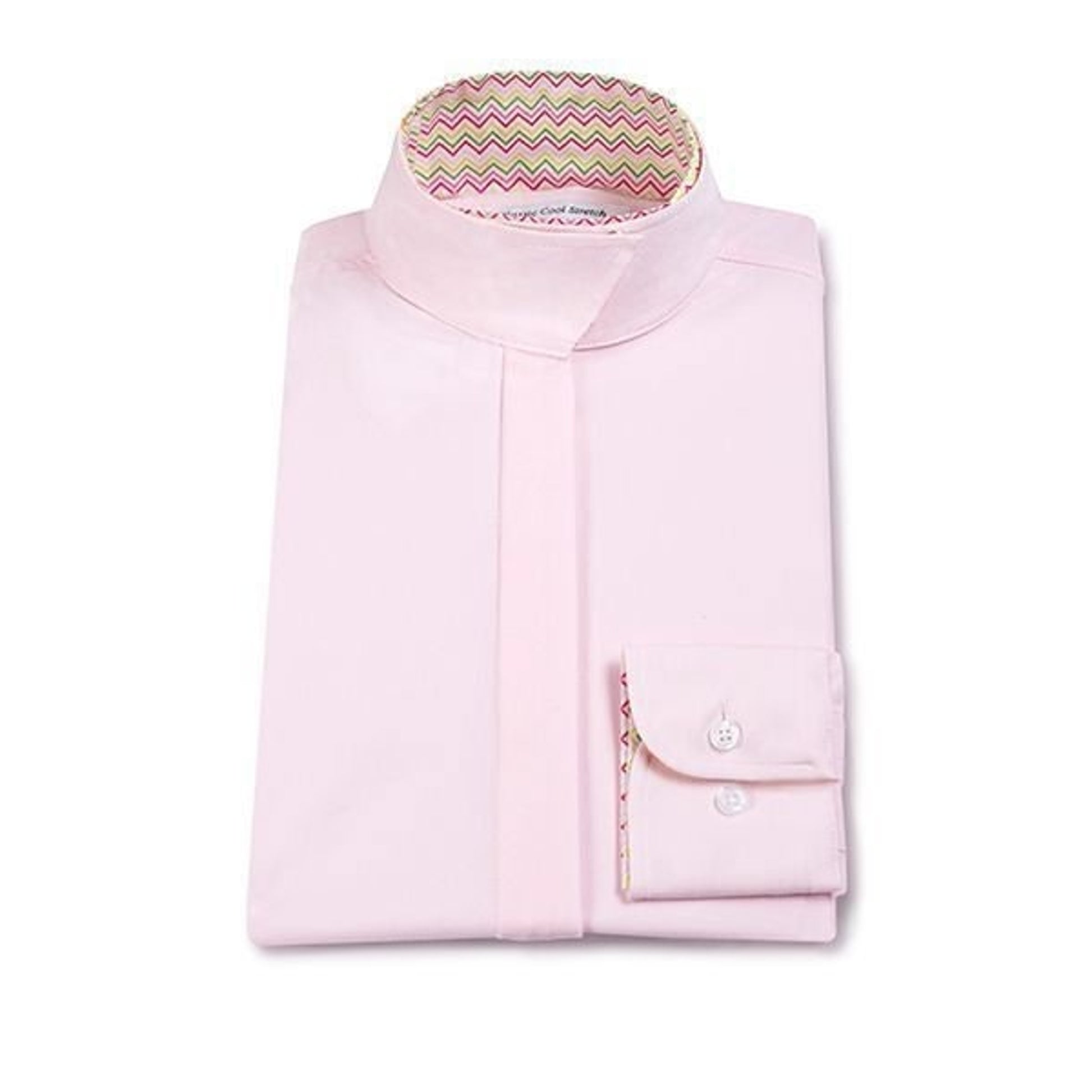 Rj Classics Ladies Prestige Show Shirt 32 Pnk/Chev