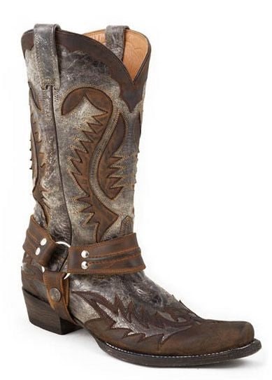 Stetson Mens Outlaw Snip Toe Boots