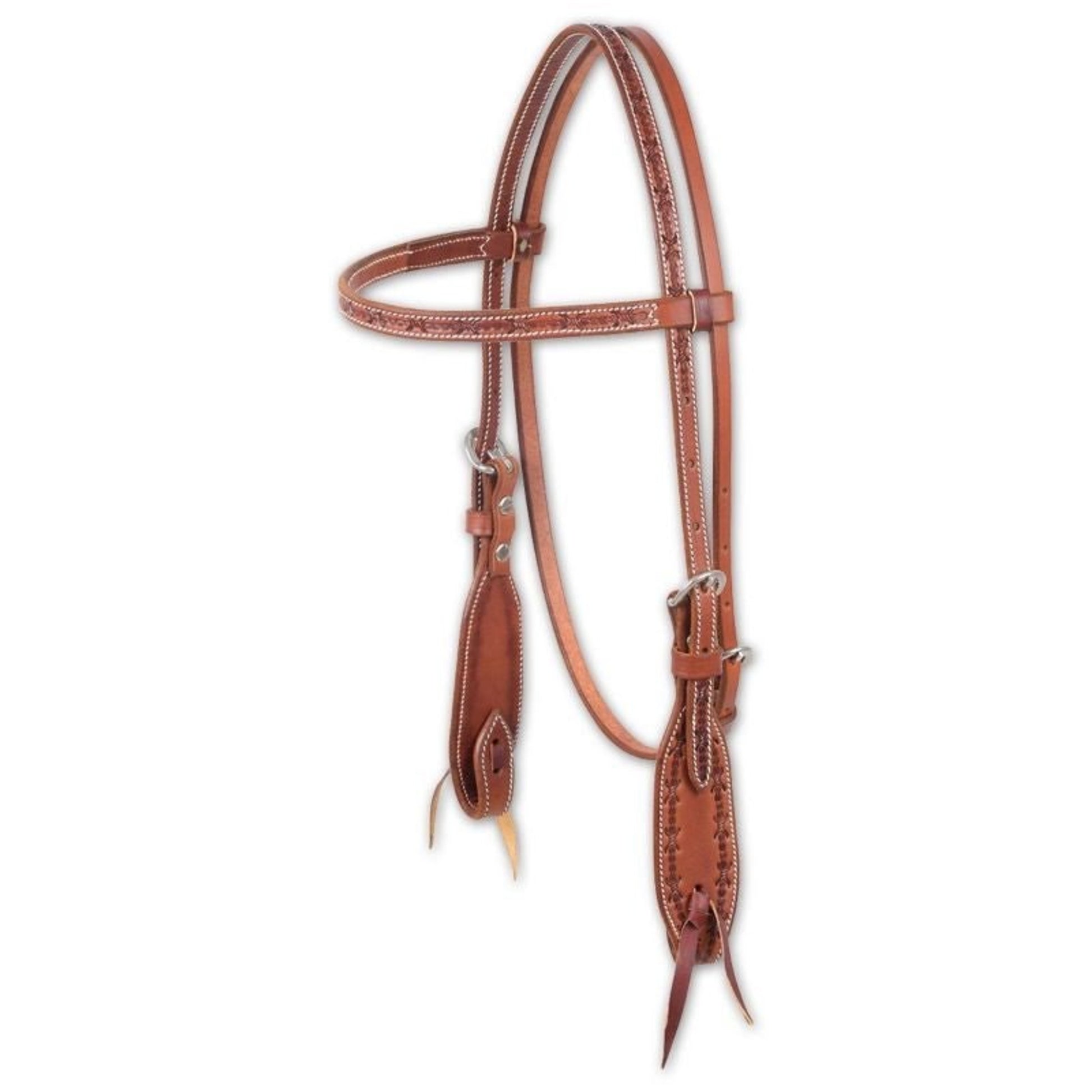 Martin Barbwire Browband Headstall Brn
