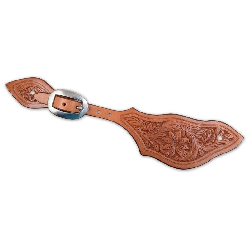 Martin Rancher Spur Strap - Flower Tooled