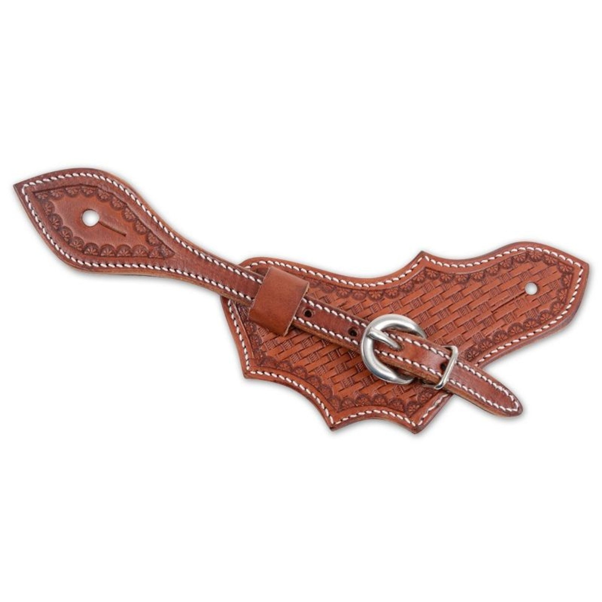 Martin Oak Leaf Spur Strap - Basket Stamp