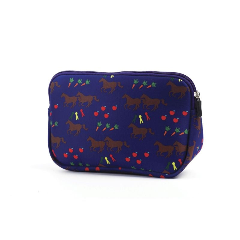 Tek Trek Neoprene Trianglular Cosmetic Case Blue