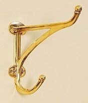Horse Fare Brass Harness Hook - Large Brass