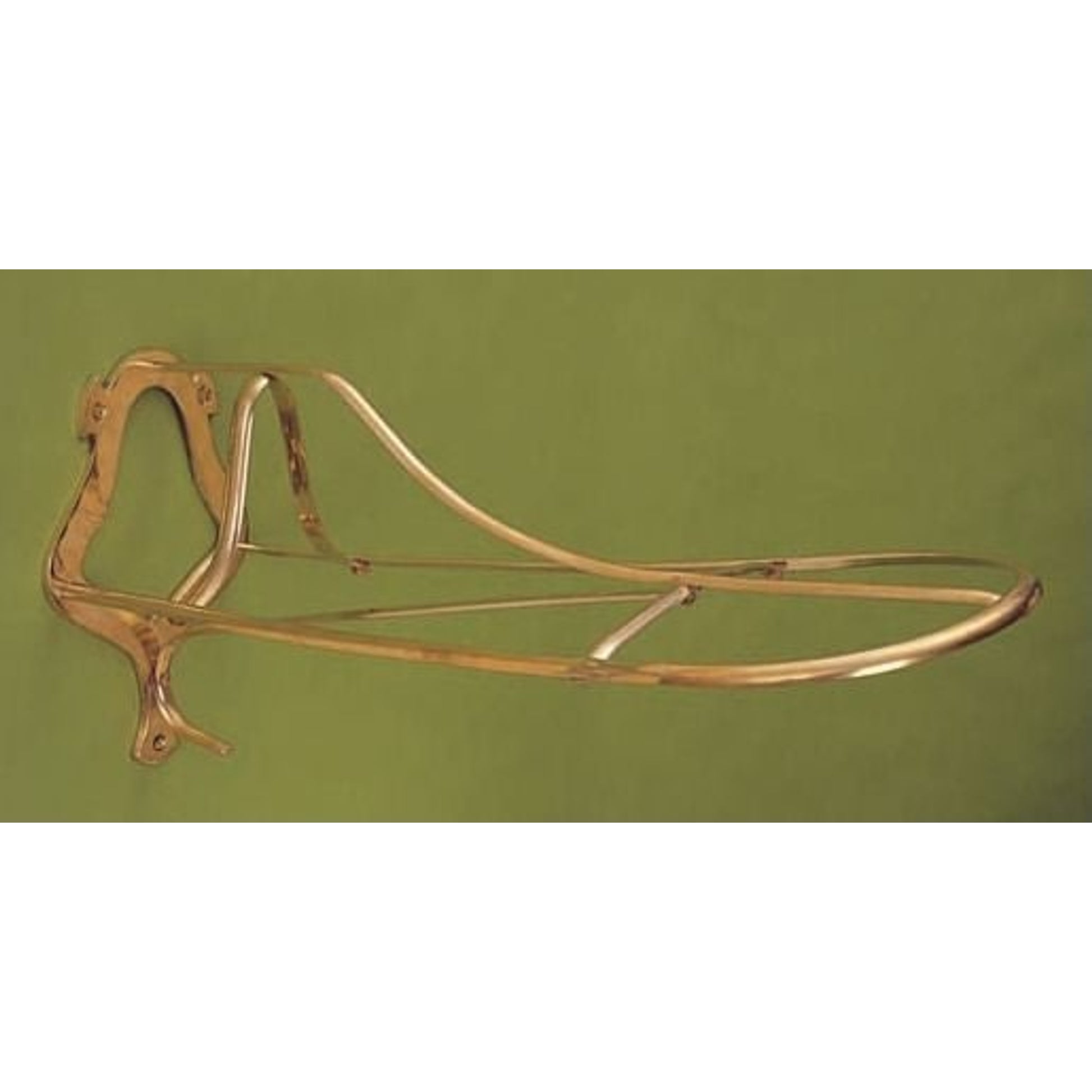 Horse Fare Plain Brass Saddle Rack Brass