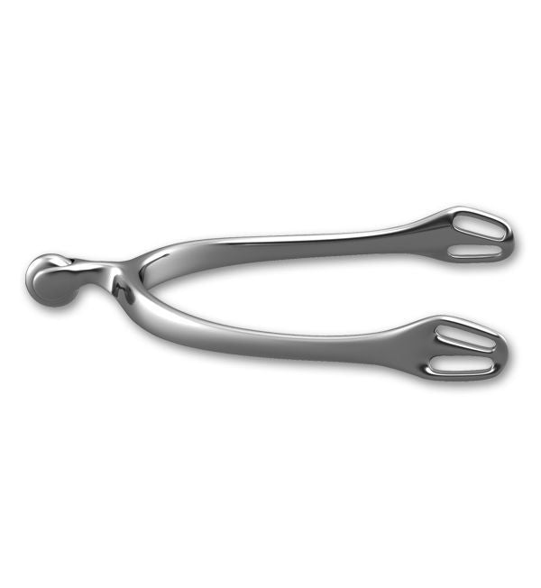 Steeltec Dynamic Smooth Roller Neck Spurs 25mm