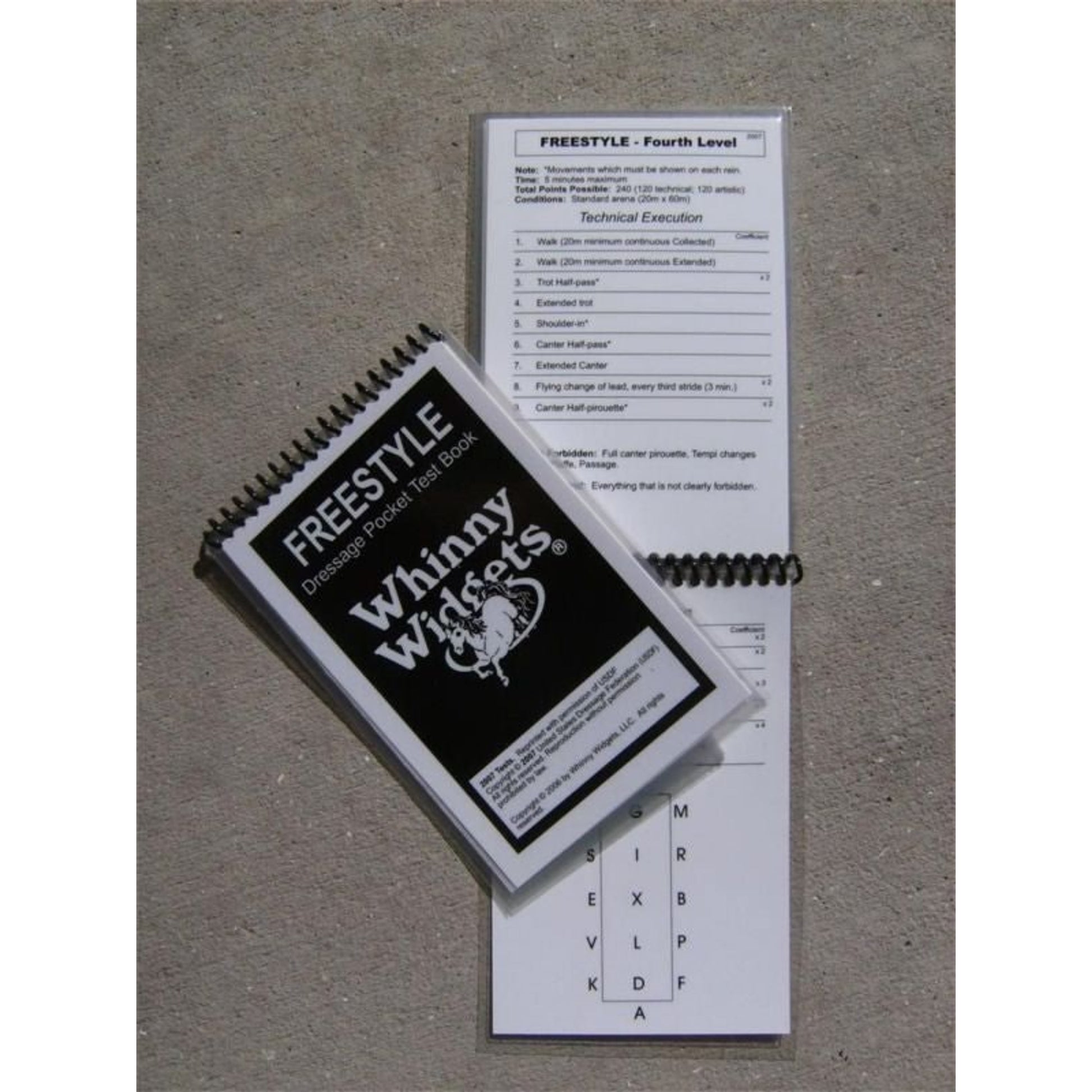 Whinny Widgets 2015 Dressage Test Book - Freestyle