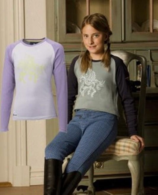 Mountain Horse Kids Pegasus Top Jr M Navy