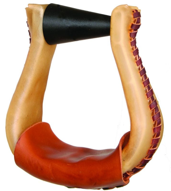 Circle Y Ebs Flint Rawhide Laced Stirrup - Thumbnail 3