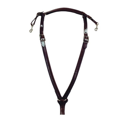 Circle Y Trail Over Neck Breast Collar with Nickel