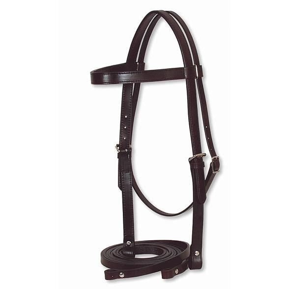 Draft Horse 1 Headstall/Reins Set Draft Brn