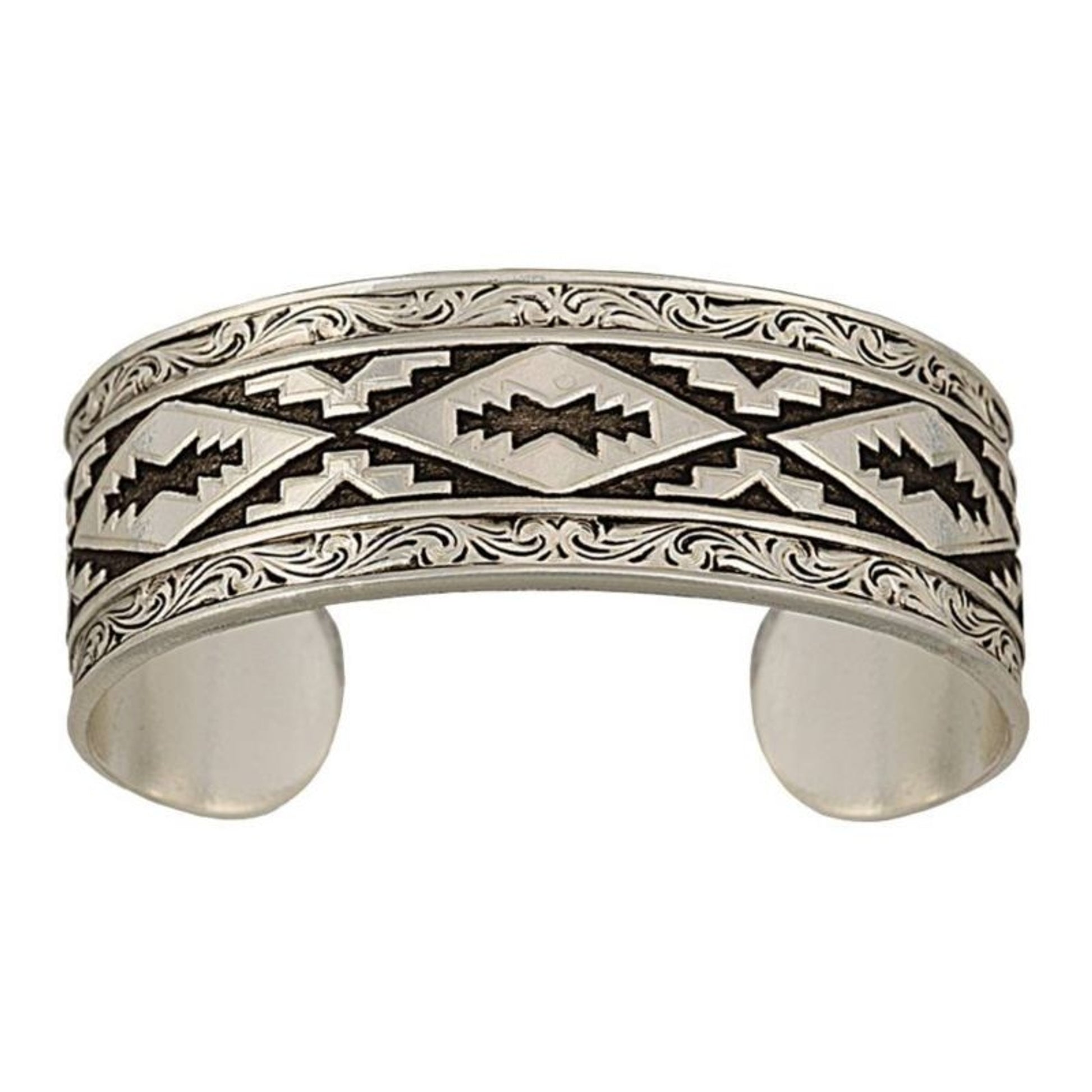 Montana Antiq Aztec Steps Pattern Cuff Bracelet