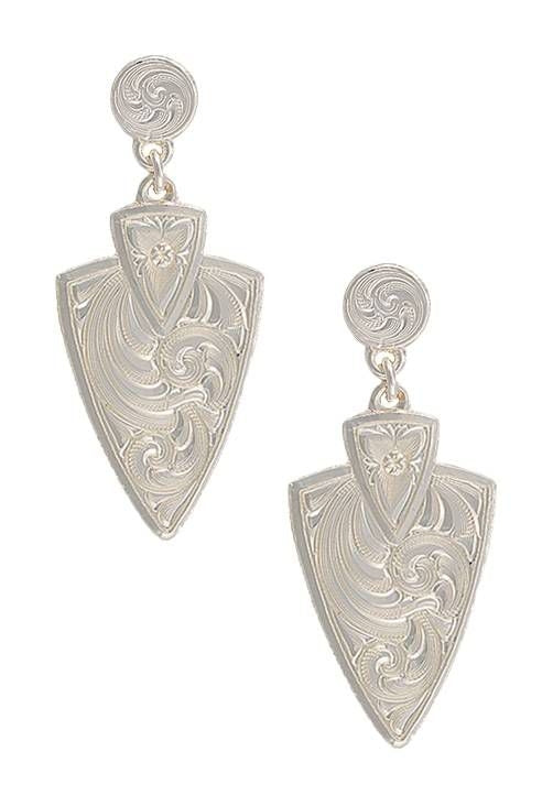 Montana Silver A Keen Pursuit Arrowhead Earrings