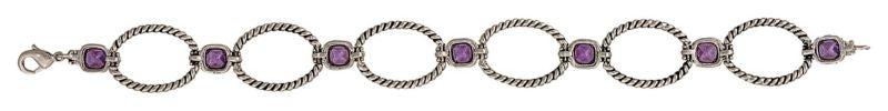 Montana River Lights Stones/Rope Links Bracelet