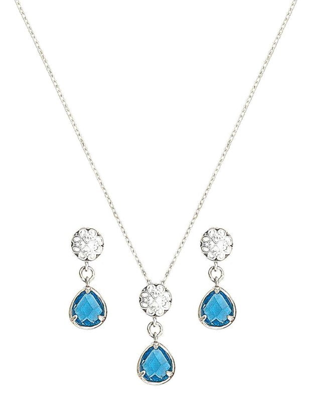 Montana River Lights Lattice Raindrops Jewelry Set