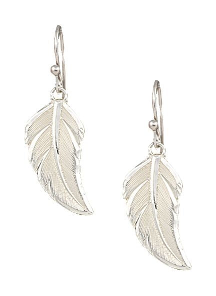 Montana No Dream Is Too Small Feather Earrings Slv