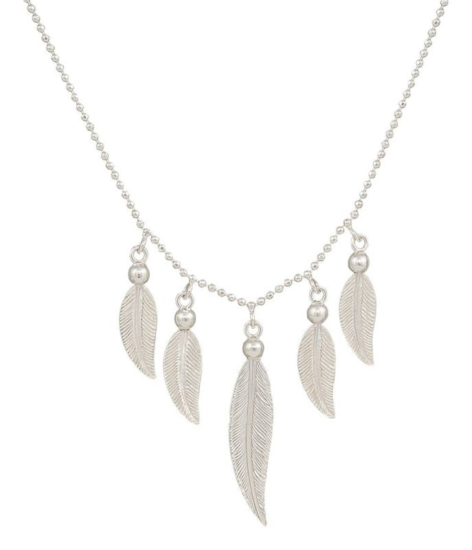 Montana Reverie Flight Feather Waterfall Necklace