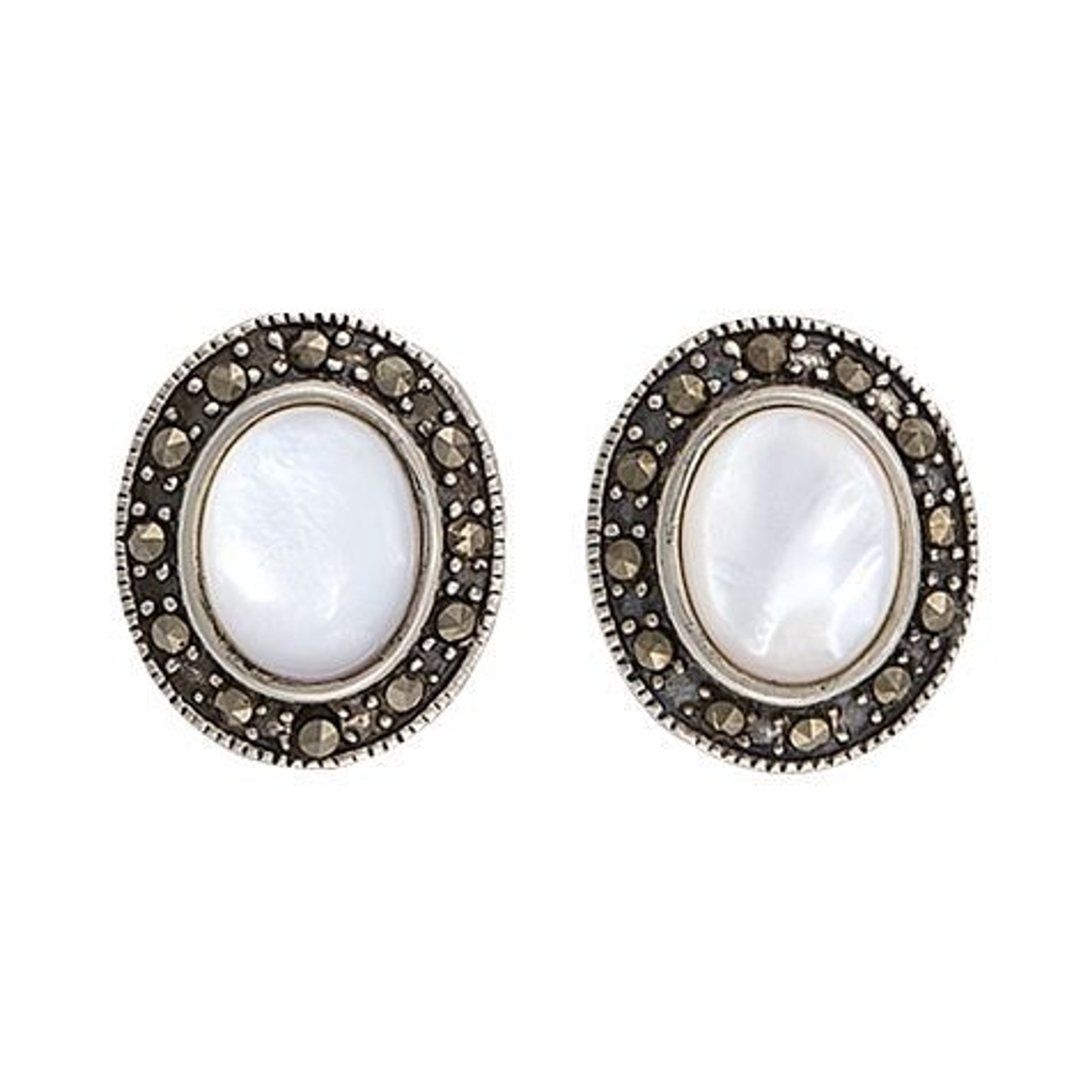 Sparks Will Fly Cowgirl Noir Marcasite Earrings