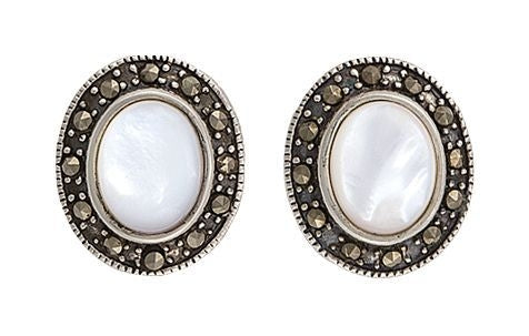Sparks Will Fly Cowgirl Noir Marcasite Earrings