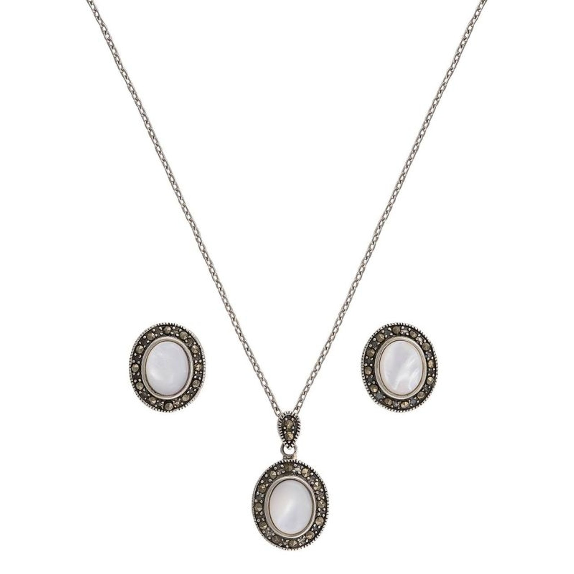 Montana Sparks Will Fly Noir Marcasite Jewelry Set