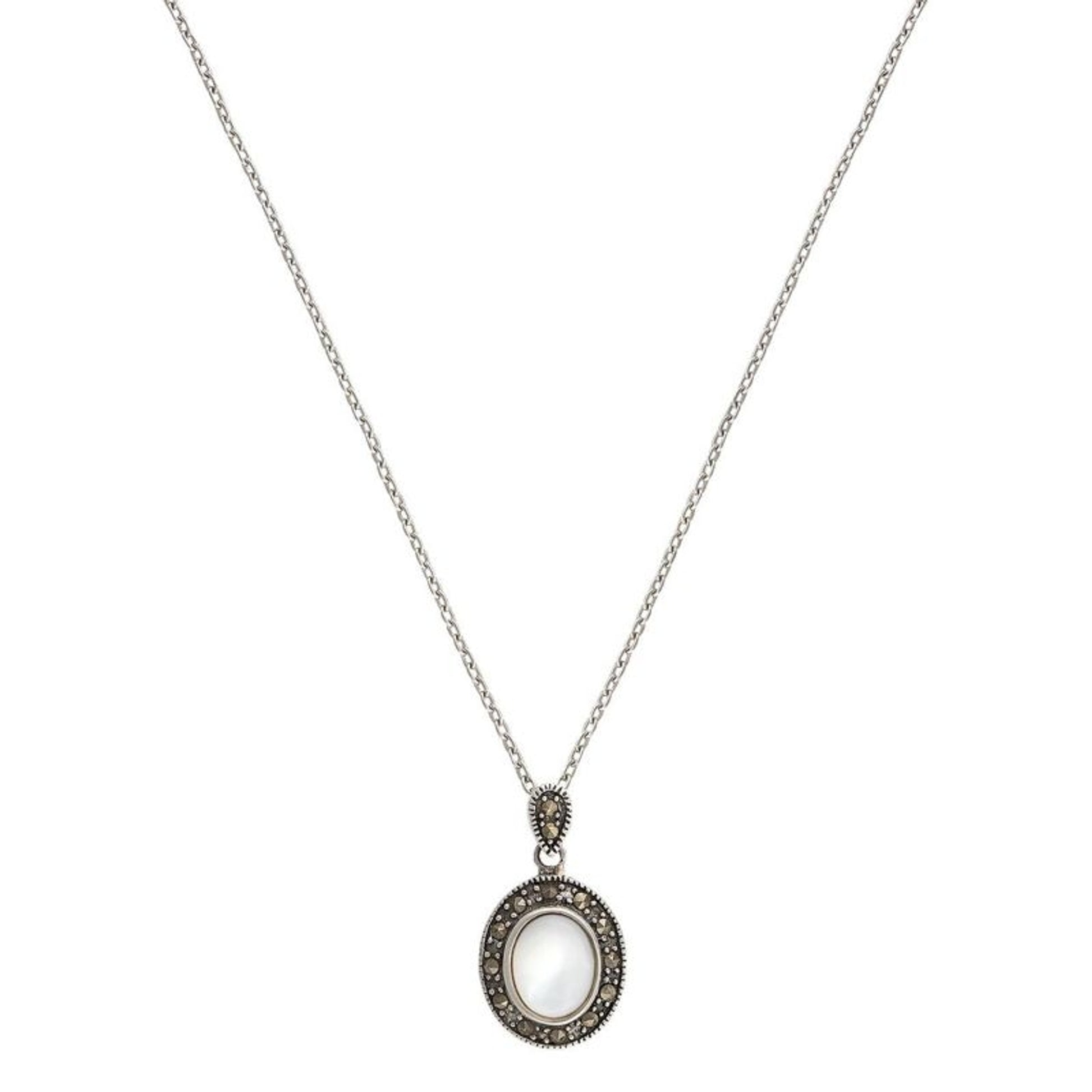 Montana Sparks Will Fly Noir Marcasite Necklace