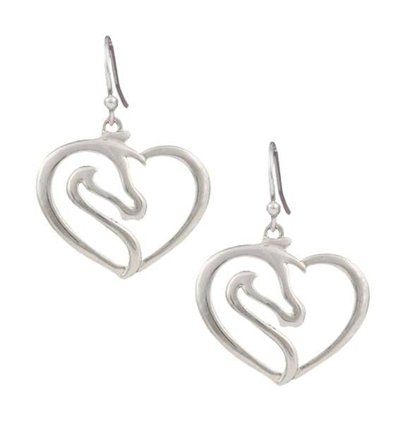 Montana Silver Equestrienne Heart Earrings