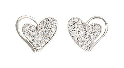 Montana Silversmiths Heart Print EarringsBk/Wh
