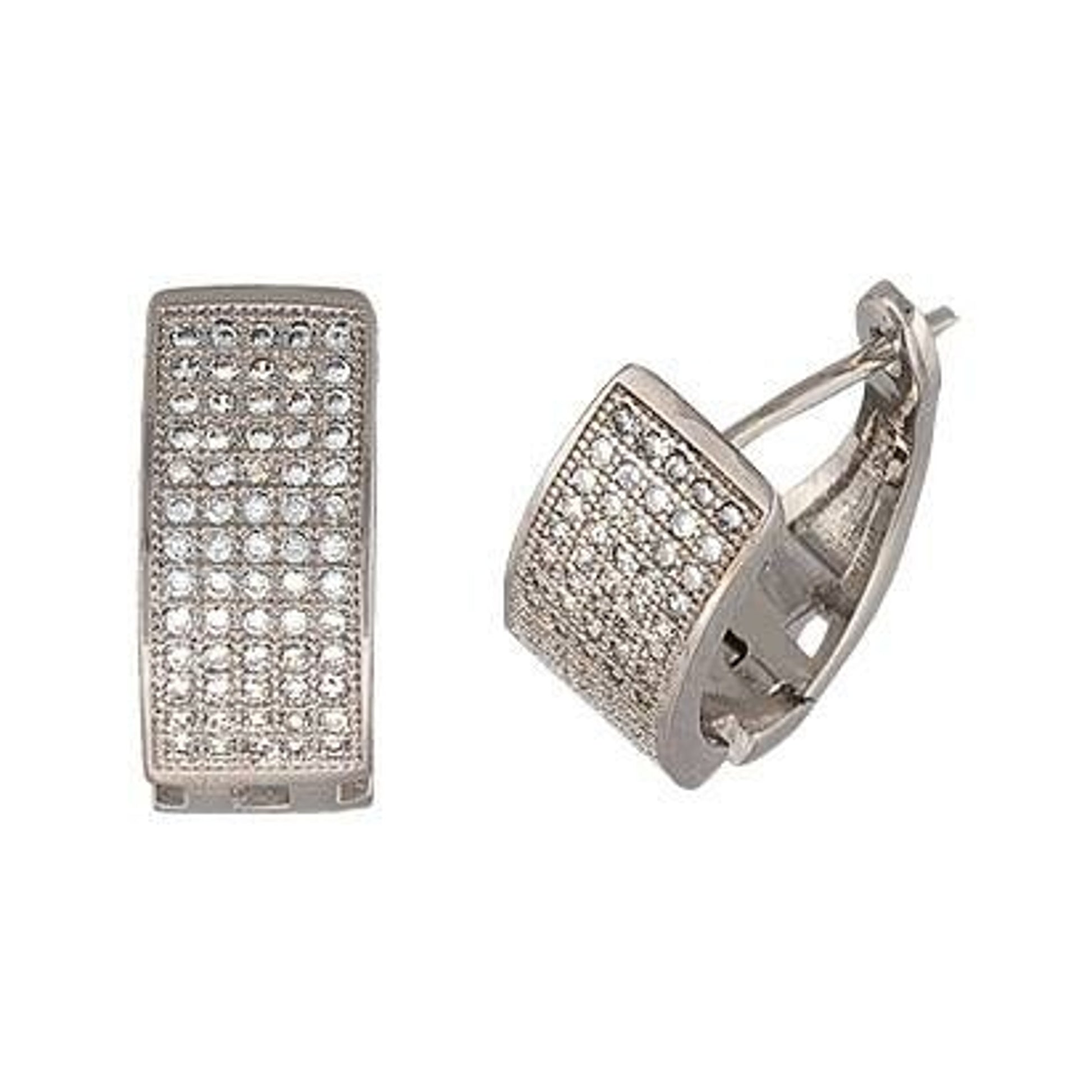 Montana Silver Star Lit Path Earring Huggies