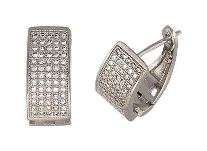 Montana Silver Star Lit Path Earring Huggies