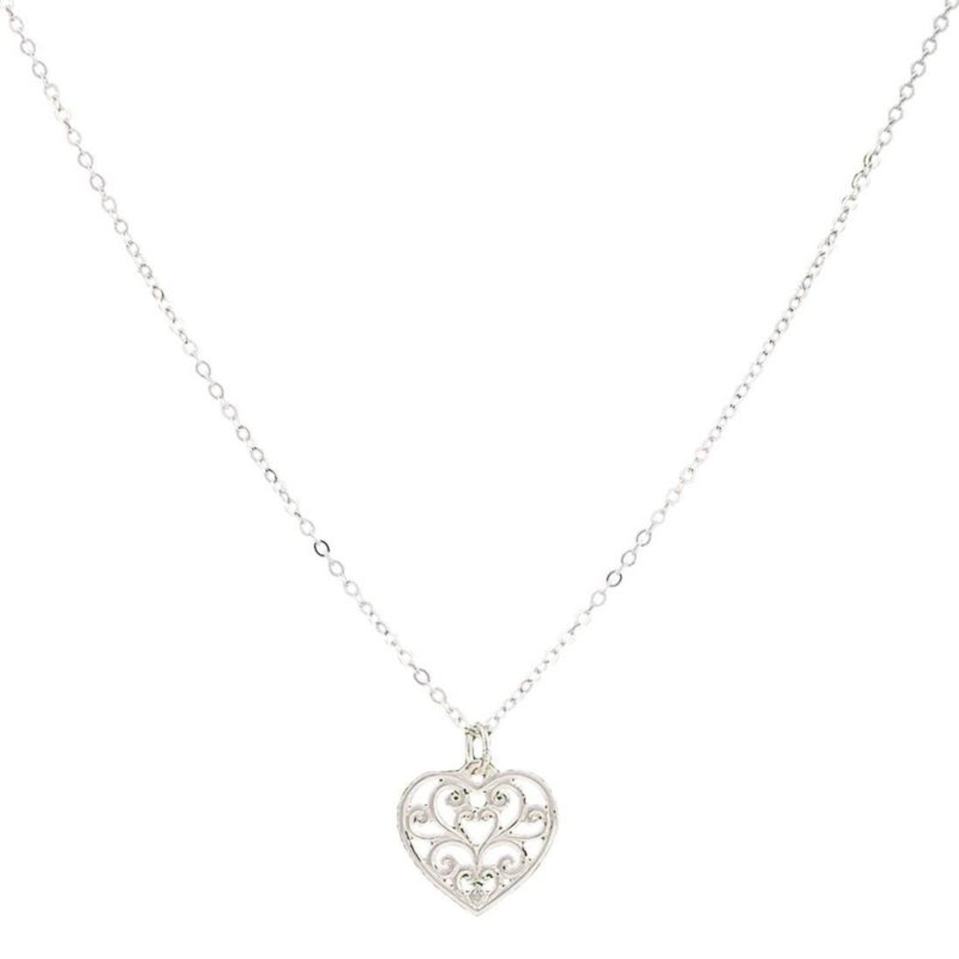 Montana Petit HeartS Flame Lattice Necklace
