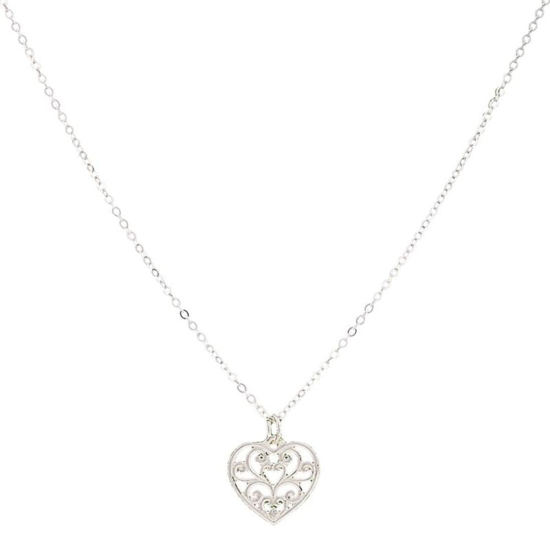 Montana Petit HeartS Flame Lattice Necklace