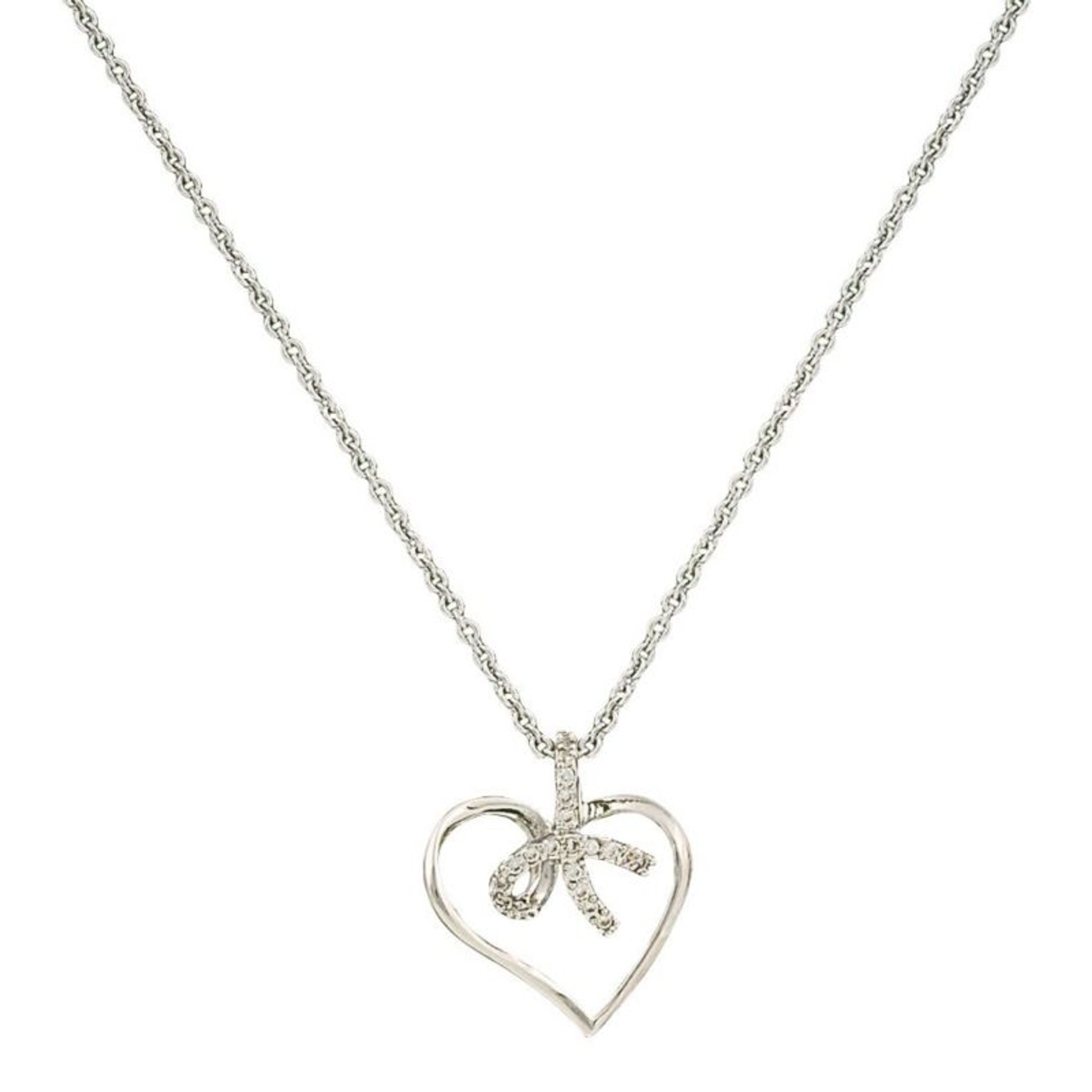 Petit Heart Tied In A Bow Necklace 19