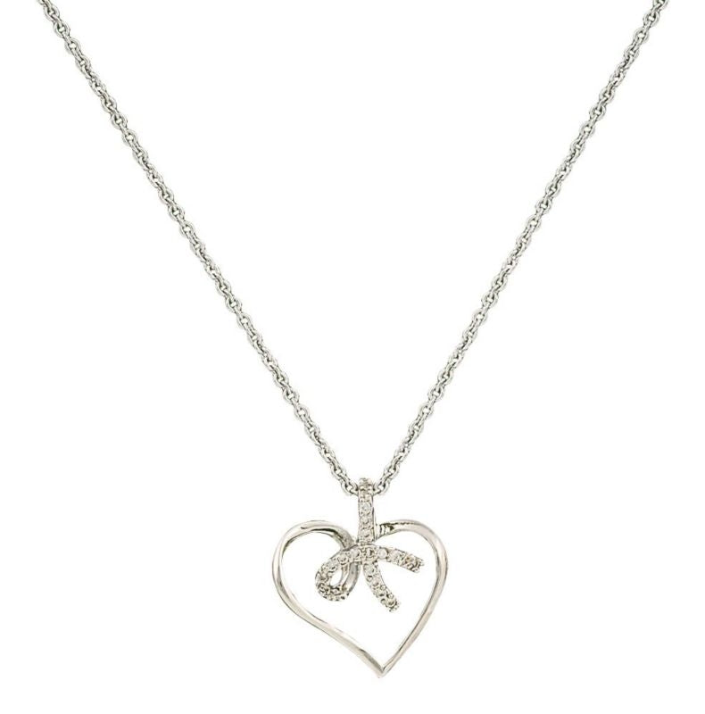 Petit Heart Tied In A Bow Necklace 19