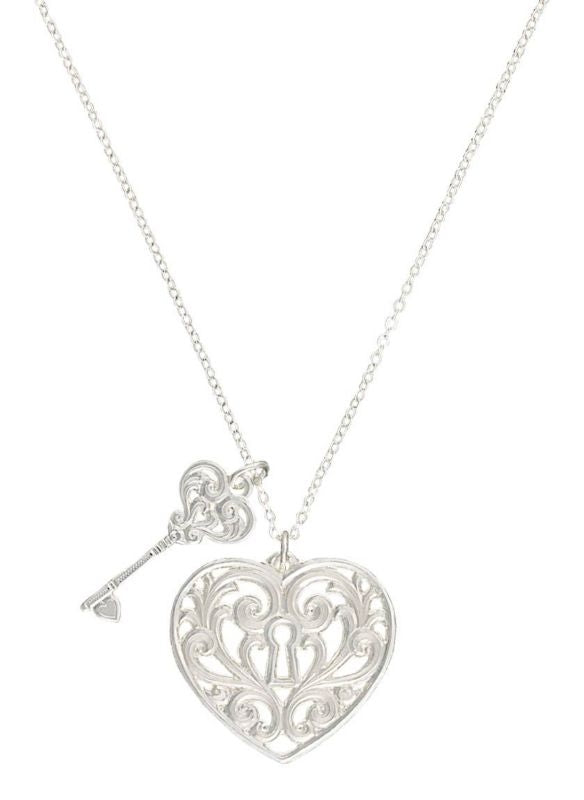 Montana Holding Key To My Heart Charm Necklace