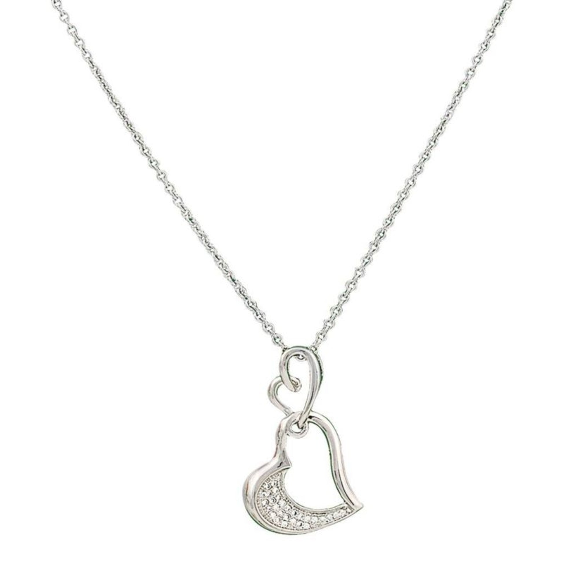 Montana Silver Petit Hearts Reflection Necklace