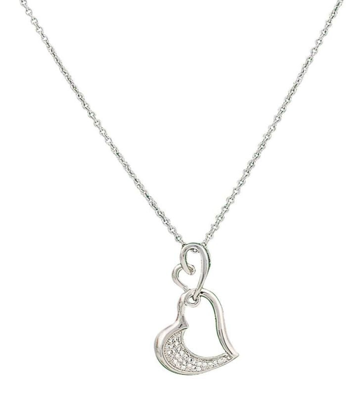 Montana Silver Petit Hearts Reflection Necklace
