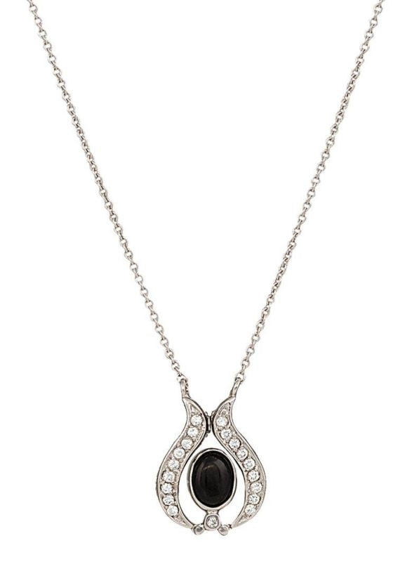Montana Silver Convertible Winged Onyx Necklace