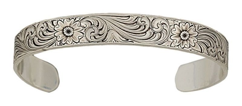 Montana Classic Engraved Narrow Cuff Bracelet