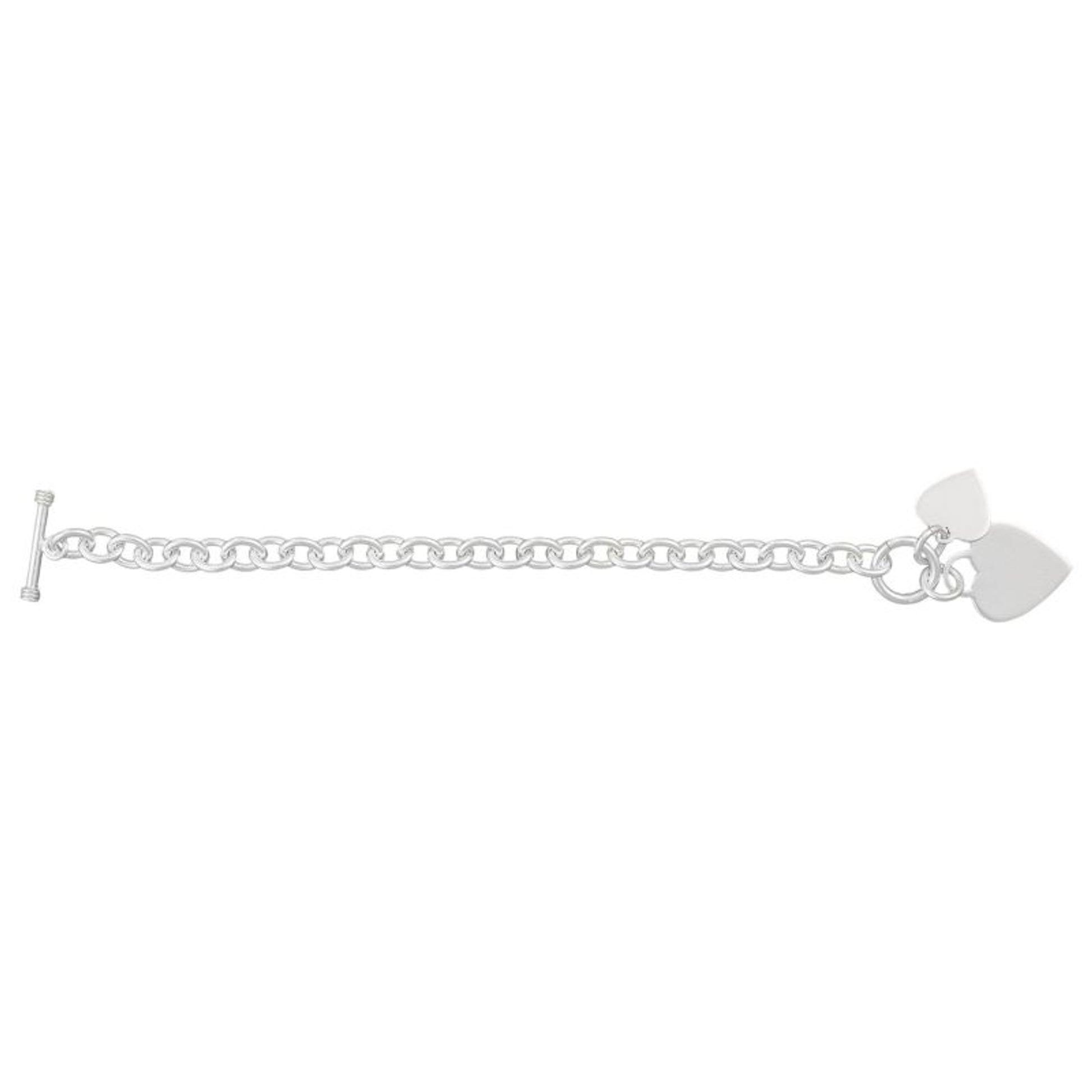 Montana Silhouette Hearts Toggle Charm Bracelet