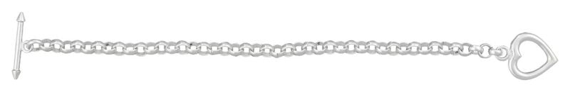 Montana Silver Heart Toggle Chain Bracelet