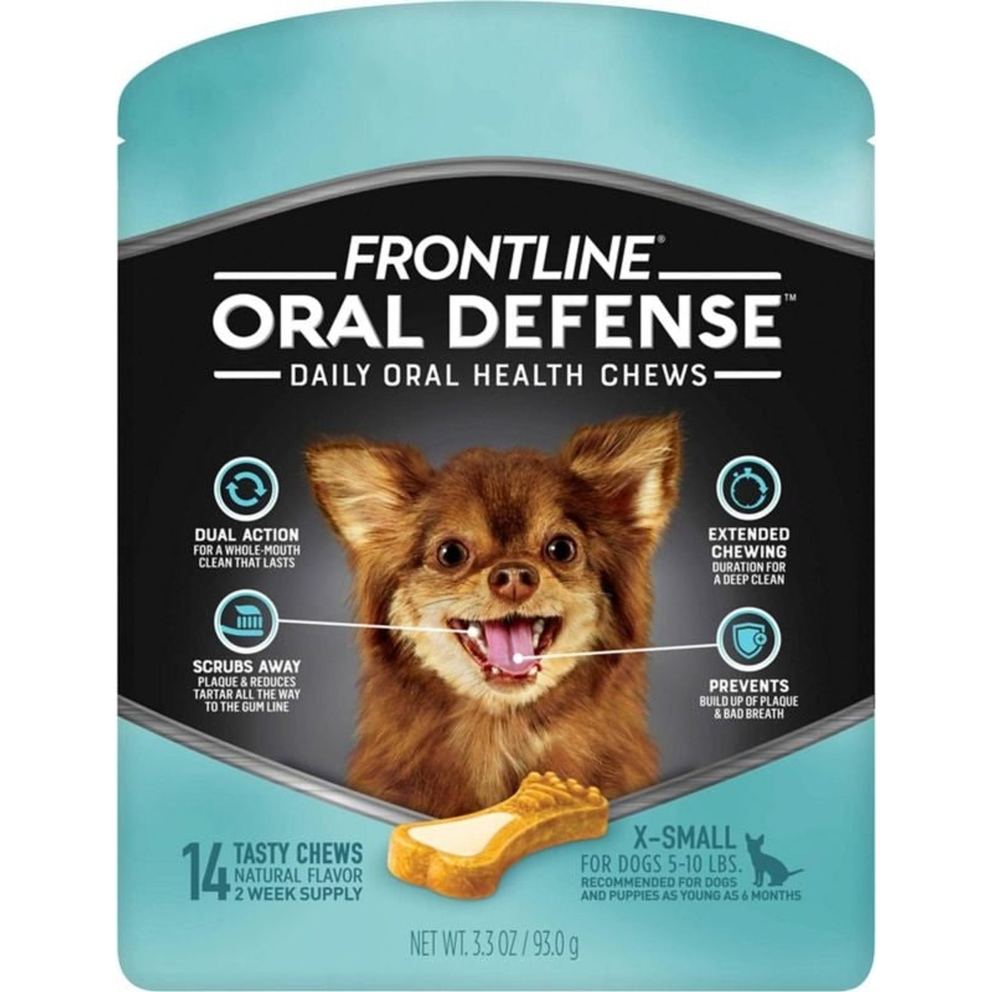 Frontline Oral Defense Daily Oral Health Chews - F