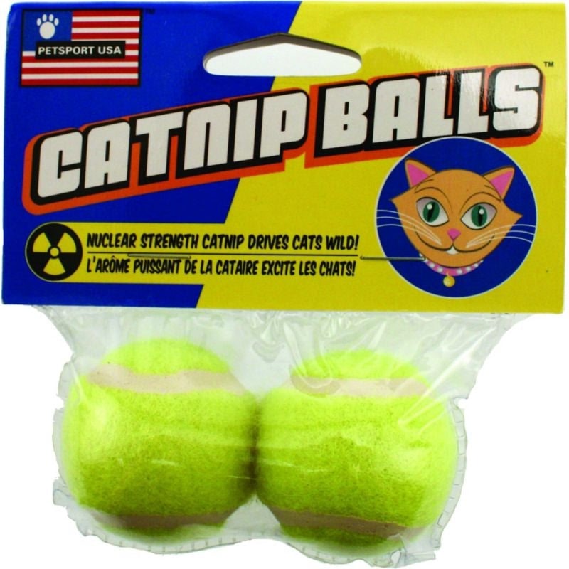 Petsport Usa Catnip Balls 2 Pack Ylw