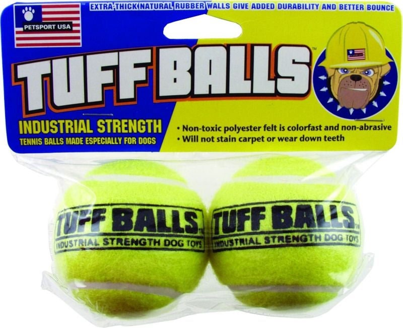 Petsport Usa Tuff Balls 2.5/2 Pack Yellow