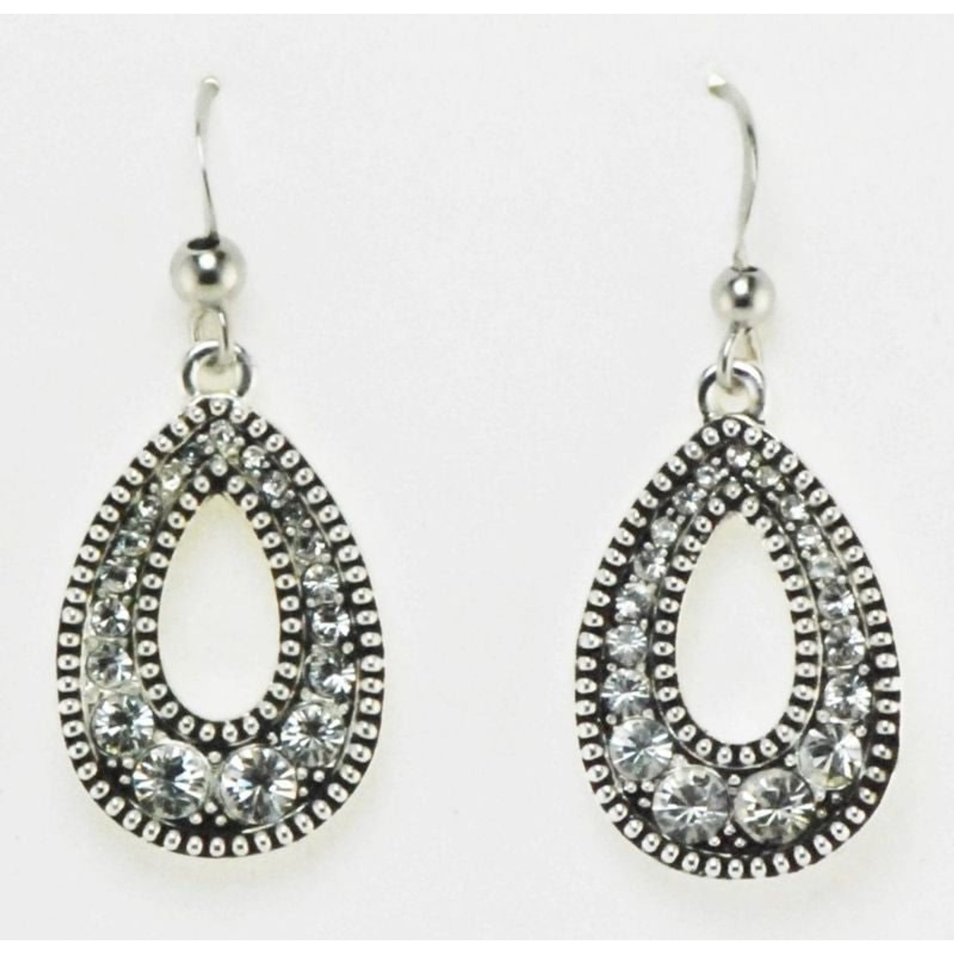 Western Edge Crystal Teardrop Necklace