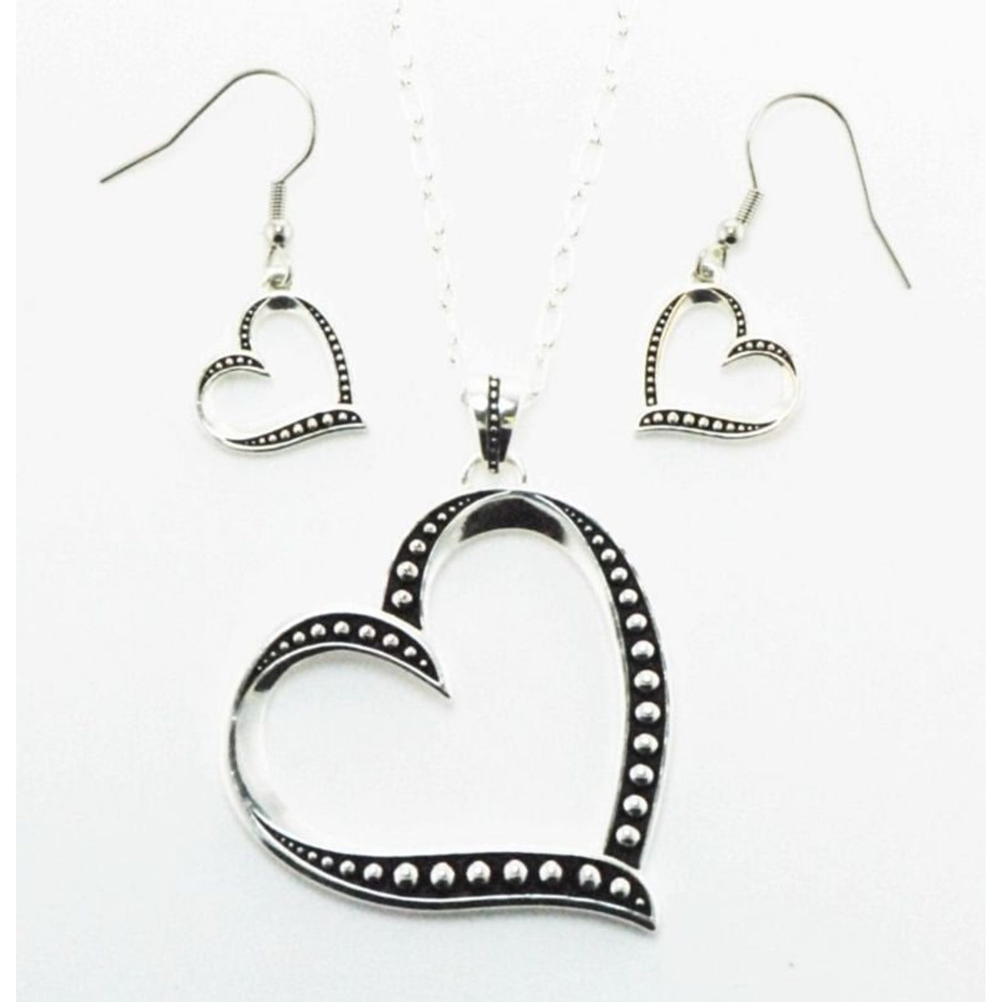 Western Edge Jewelry Side Heart Jewelry Set