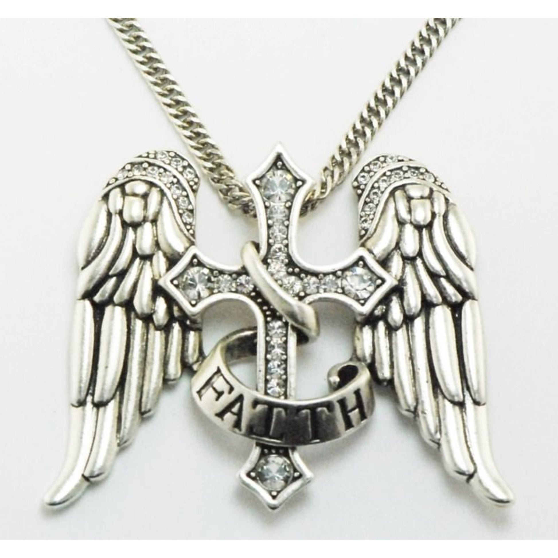 Western Edge Angel Wings Faith Necklace