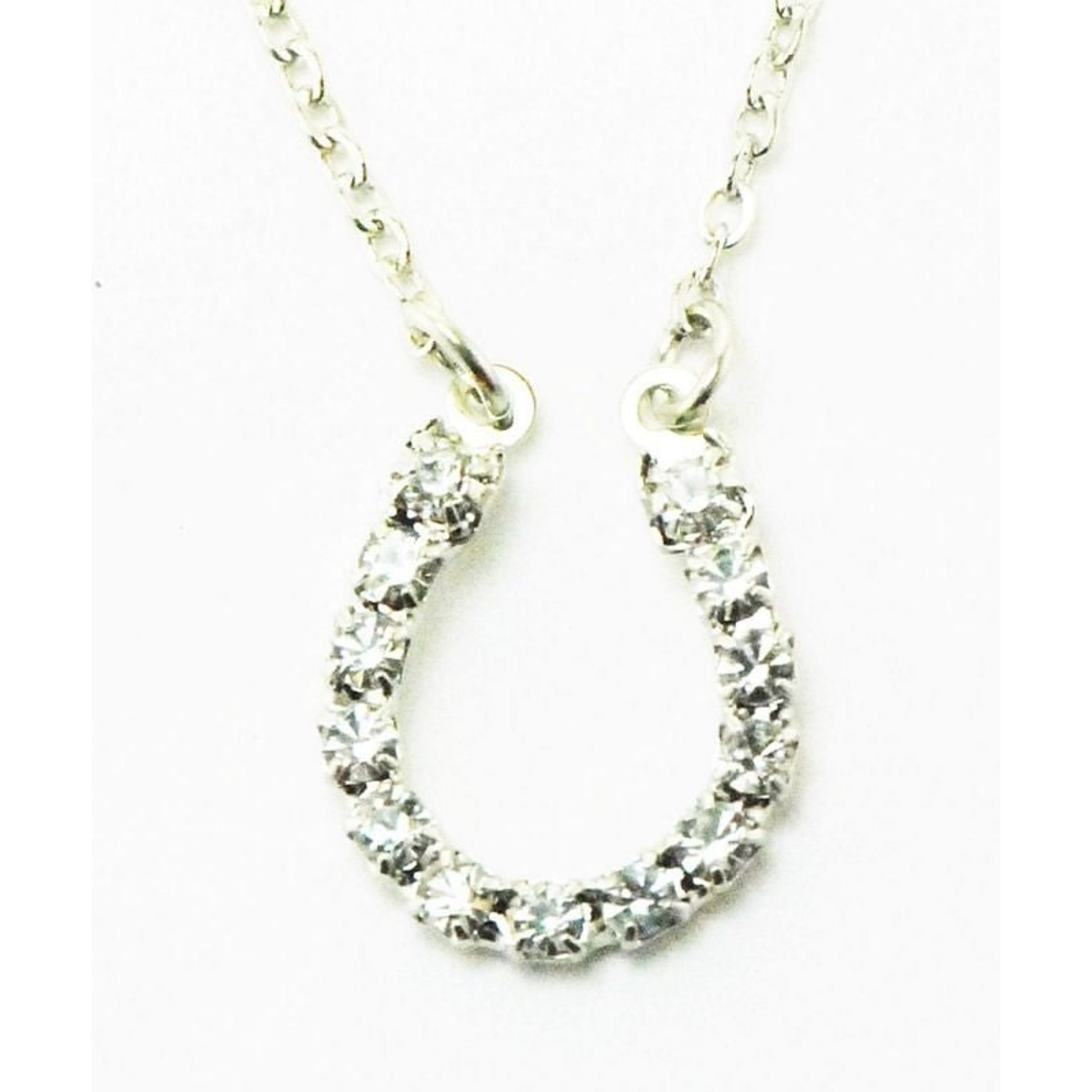 Western Edge Rhinestone Horseshoe Necklace