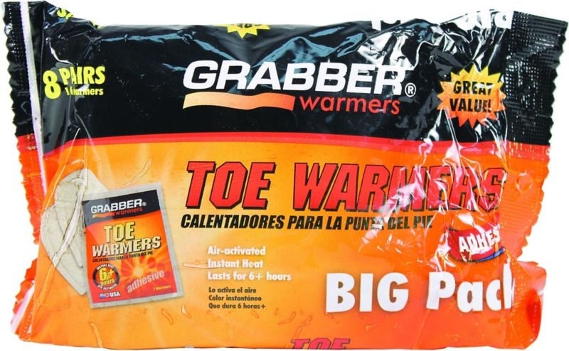 Grabber Toe Warmers Big Pack 8 Pack