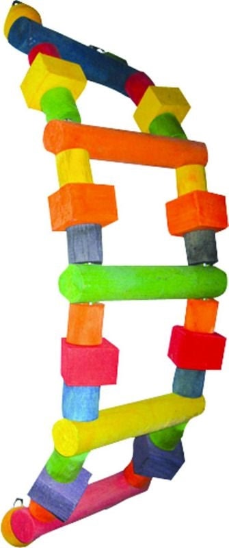 Happy Beaks Wood Ladder Bird Toy 32x7