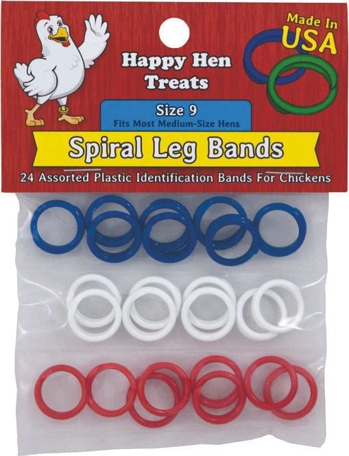Spiral Leg Bands Size 9/24 Pack Assorted